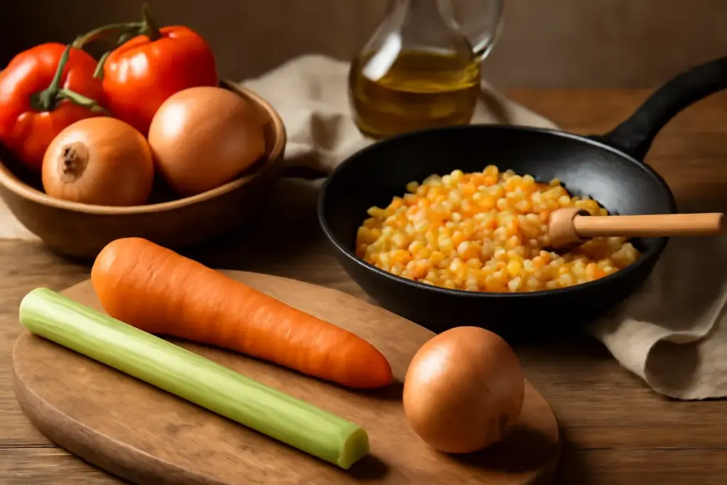 Soffritto per sughi classici: quali verdure utilizzare secondo la tradizione casalinga italiana