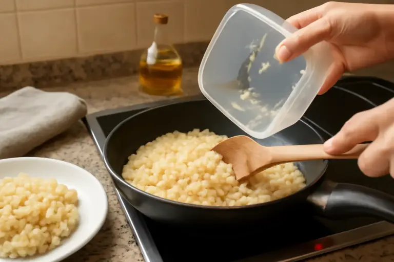 Come evitare che il risotto avanzi di casa diventi colloso riscaldandolo? Il metodo semplice che mantiene la cremosità
