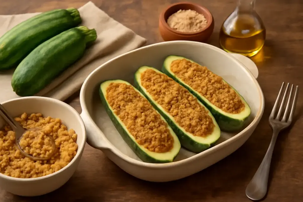Ricetta delle zucchine ripiene tradizionali: il ripieno che mantiene la verdura compatta senza perdere umidità