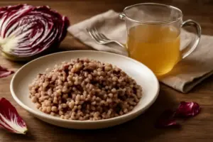 Risotto al radicchio ricetta tradizionale: la scelta del brodo che ne esalta il gusto genuino