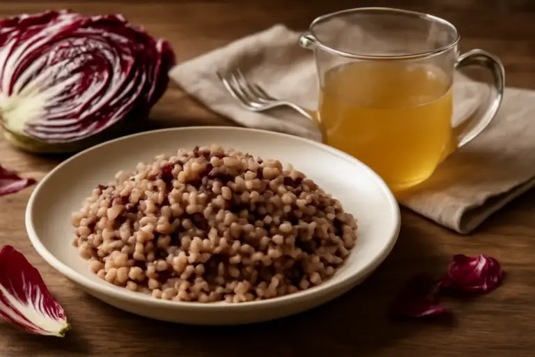 Risotto al radicchio ricetta tradizionale: la scelta del brodo che ne esalta il gusto genuino