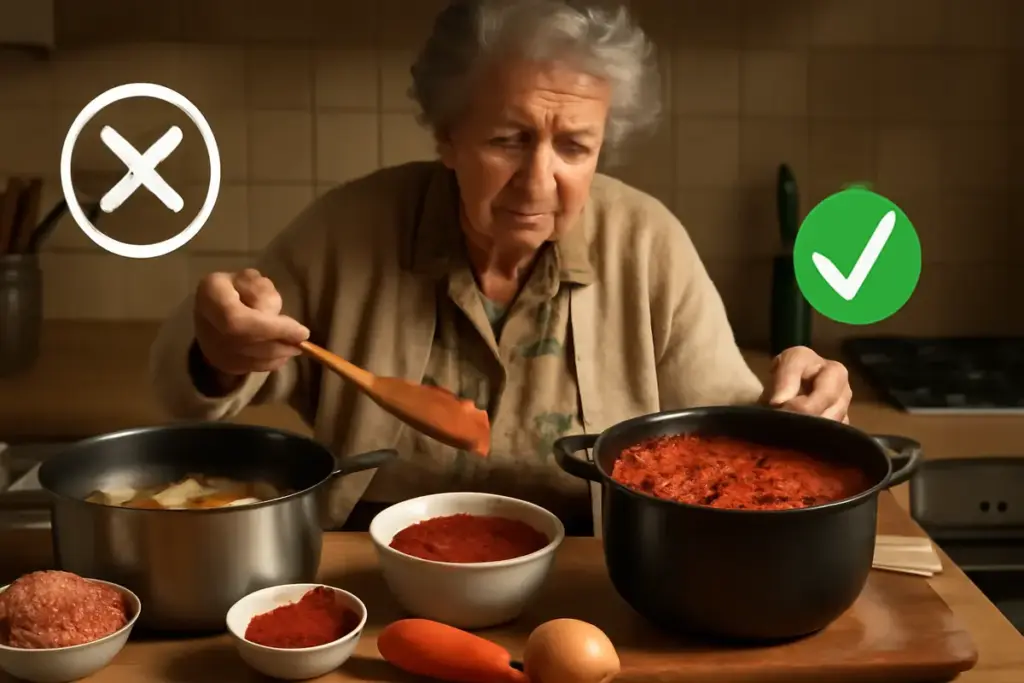 Quali sono gli errori comuni nella preparazione del ragù della nonna? La soluzione per un sugo ricco e saporito